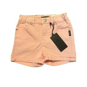 Silver Jeans‎ Co. Lacy Shorts Mid Rise Slim Fit Pink Twill Girls Size 6X